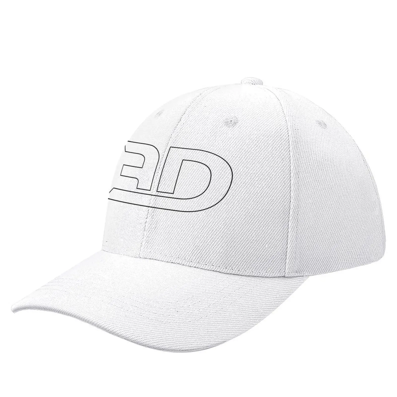 

3D Minimal Logo - White Baseball Cap dad hat western Hat For Man Women's