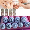 4/6/10Pcs Graffiti Drawing Nail Art Stamp Pen Set - DIY Nail Art Embellishment Flower Stamping Pens Nail Art Printing Templates 2