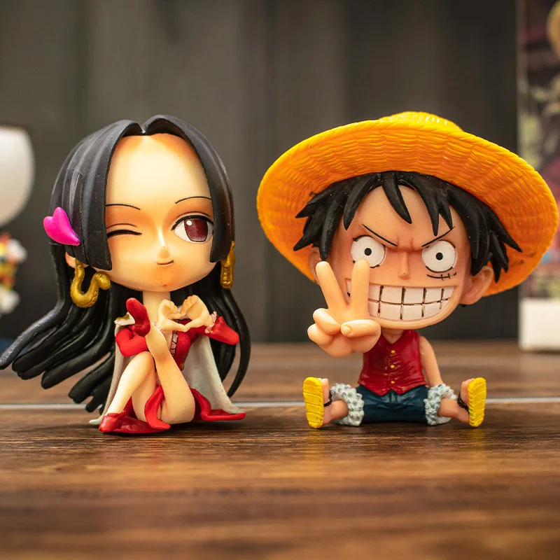 Q-Version Anime One Piece Action Figures L'Estremità Più Grande Di Sth Gk Rufy Female Emperor Doll Toys Modello Regalo Di Compleanno