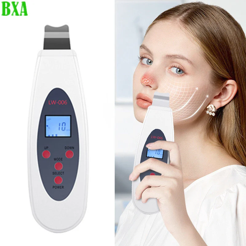 Beauty Peeling Shovel Clean Ultrasonic Skin Scrubber Deep Face Cleaning Machine RemoveFacial Massager Peeling Clean Tone Lift