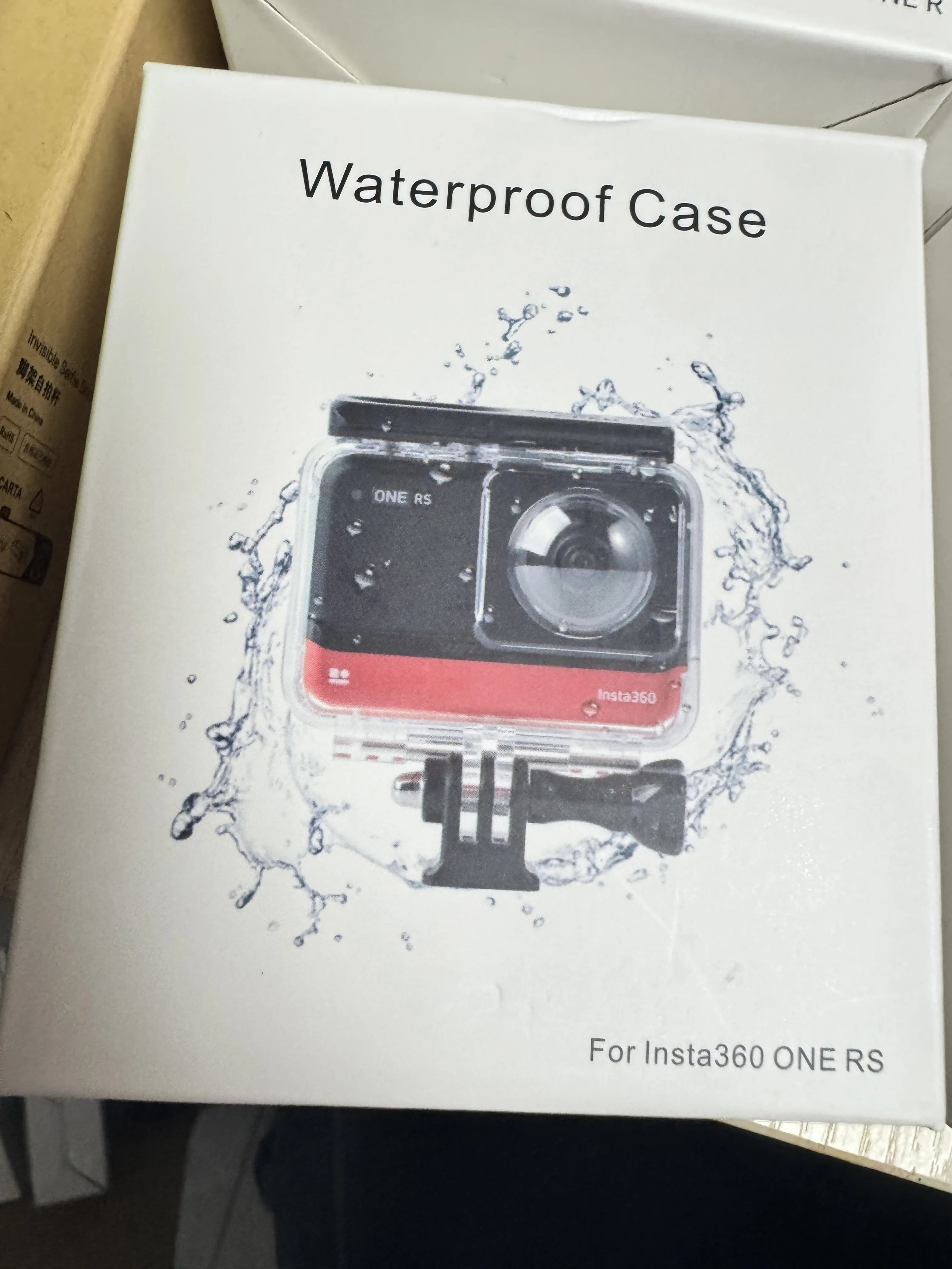 Caixa de mergulho de 60m para insta360 one rs/r, caixa à prova d'água para insta360 4k/320 len, caixa protetora subaquática