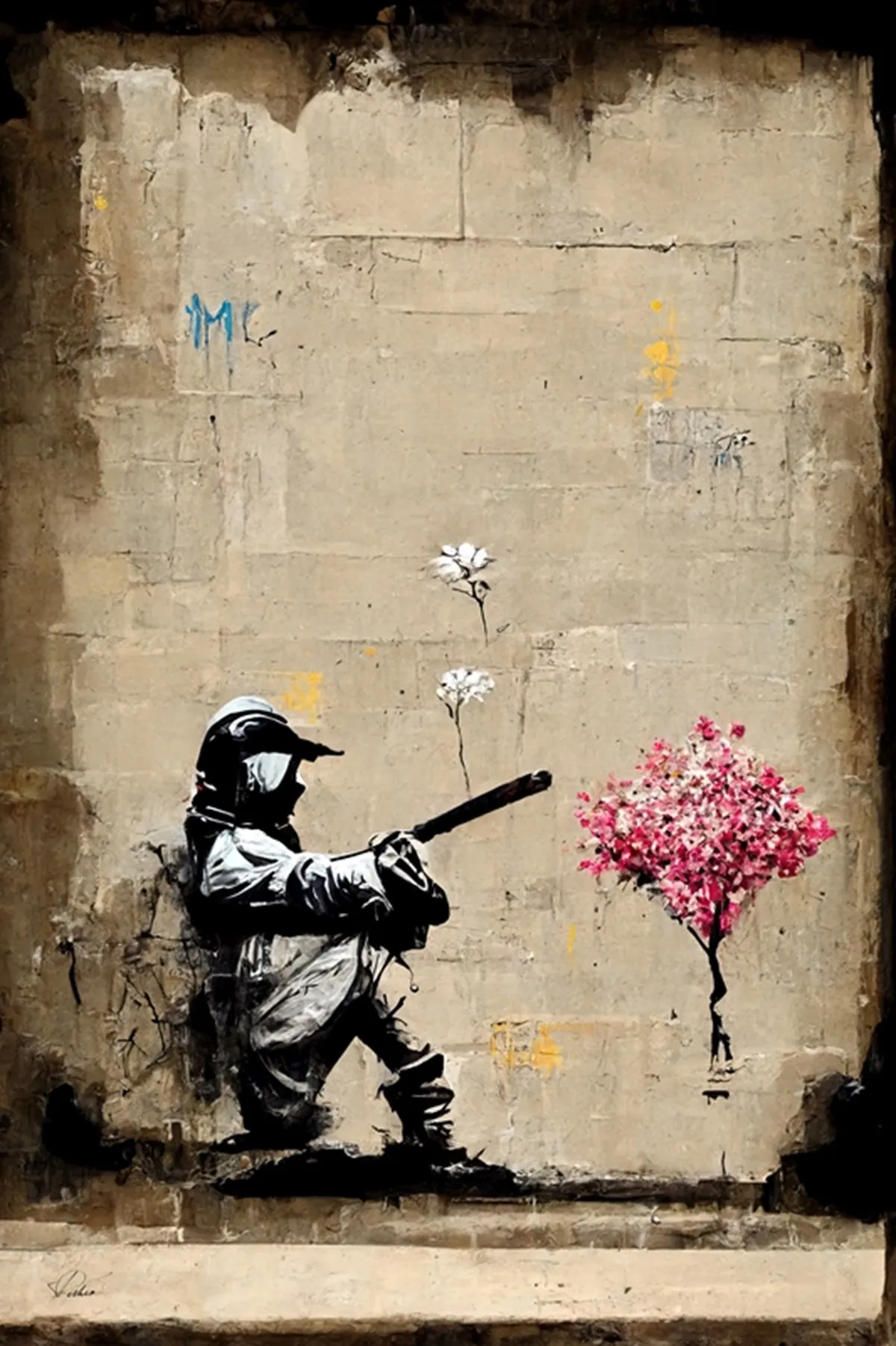 Vibrant Urban Graffiti Canvas Art: Boy with Balloon by Banksy - Modern Wall Decor