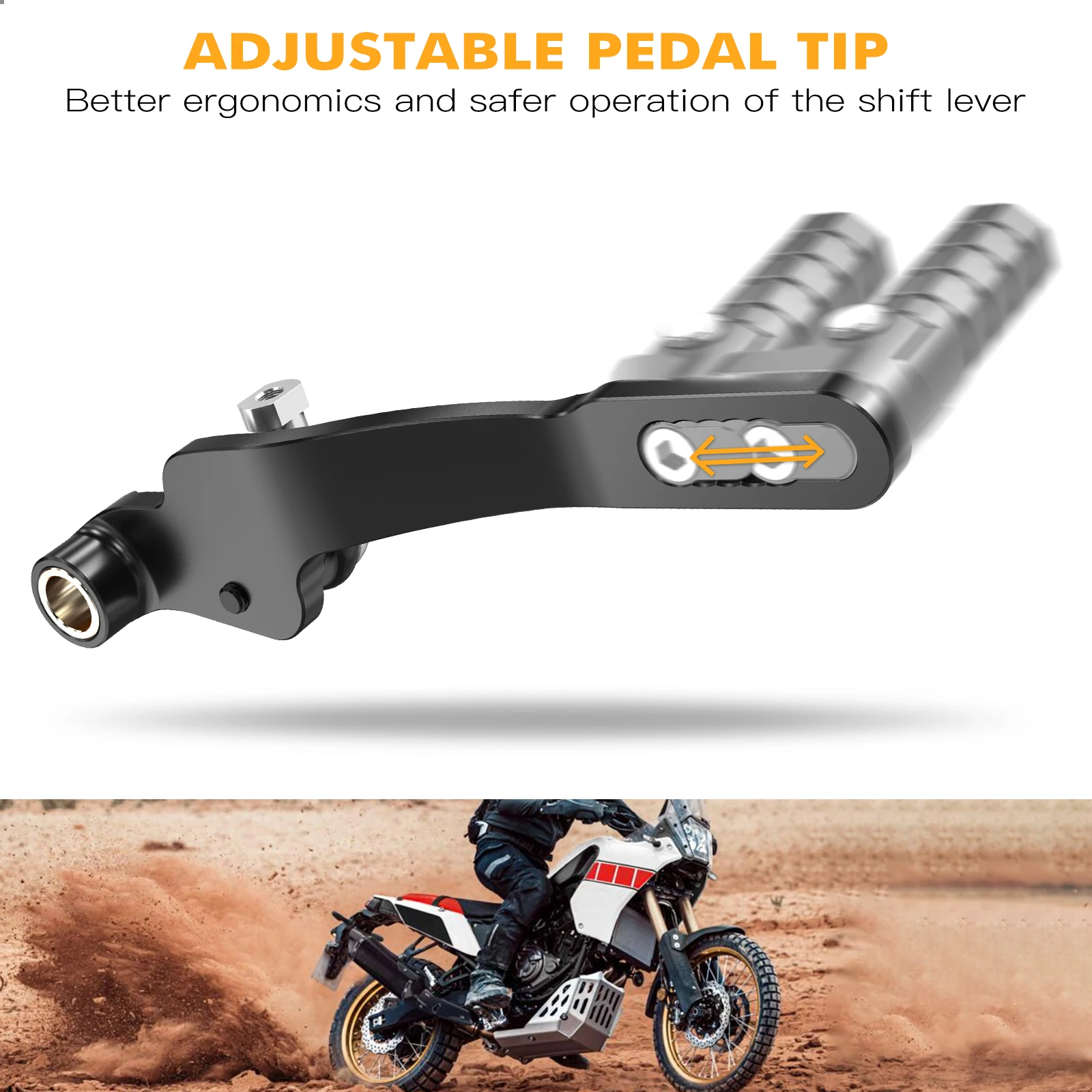 Gear Shifter Lever Tip Motorcycle Gear Shift Lever for Yamaha Tenere 700 XTZ 700 T700