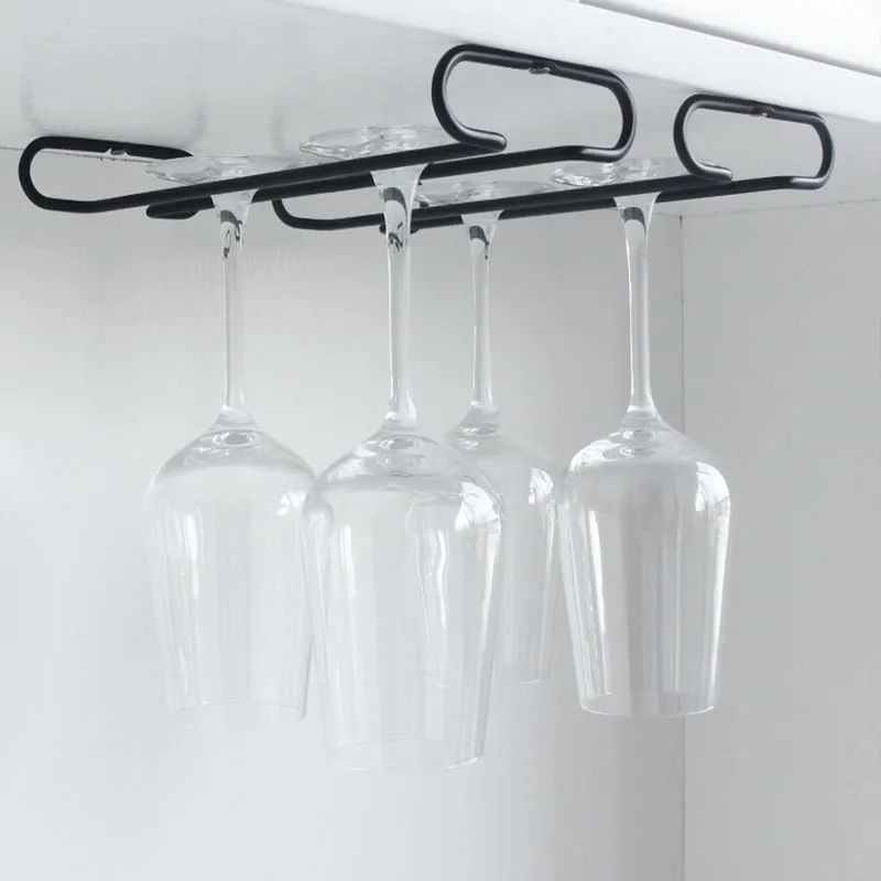 Stainless Red Wine Glass Holder Inverted Hanging Storage Rack Goblets Hanger Rack Decoration Hanging Wine Cabinet 2