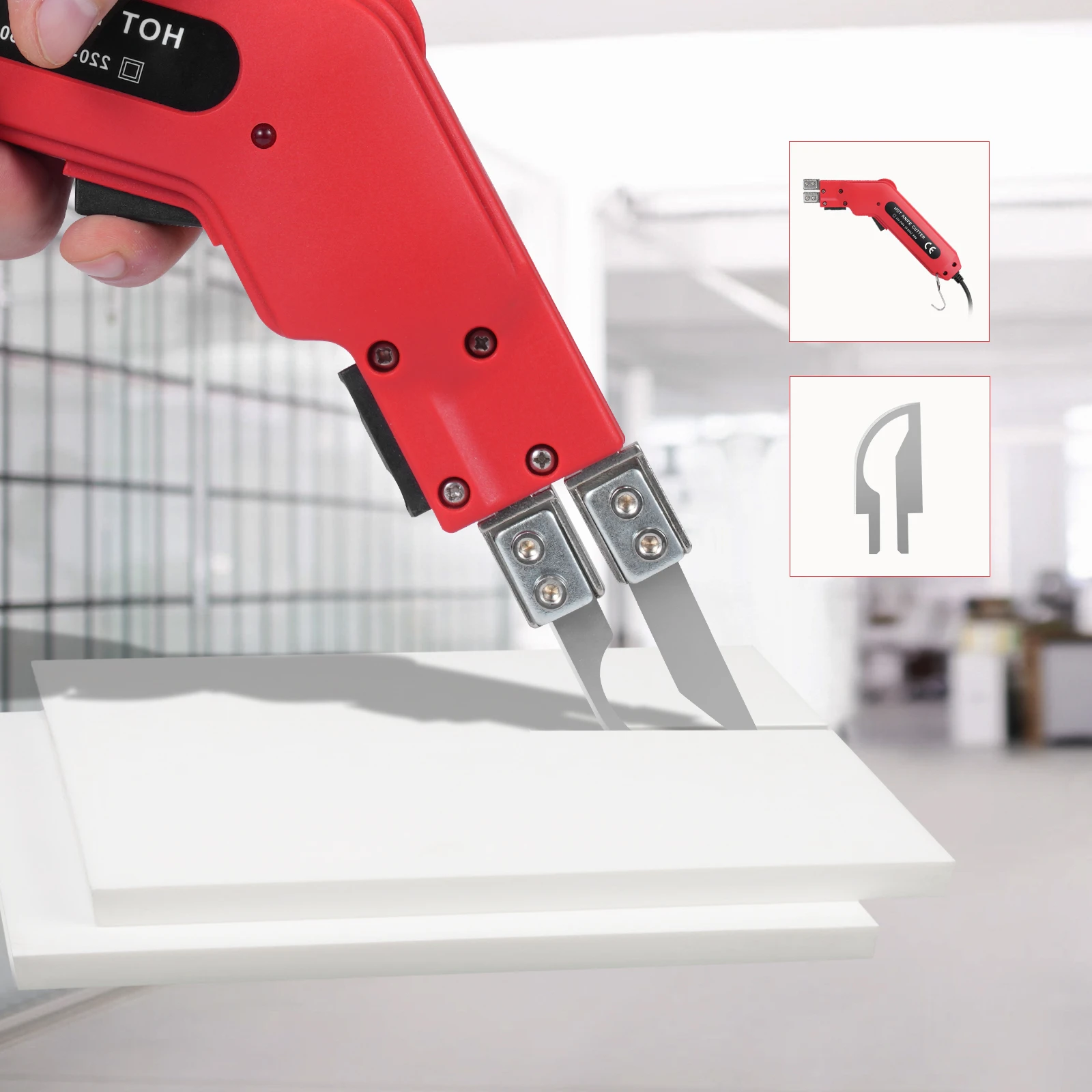 100W Electric Hot Knife Fabric Cutter Heat Knife For Cutting Cloth/Rope/Plastic/Acrylic Hot