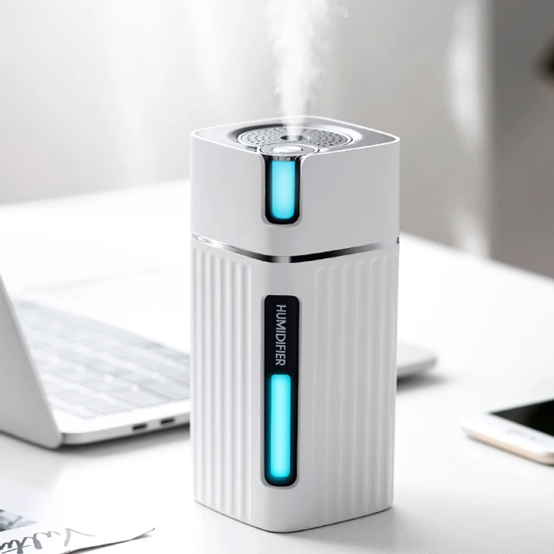 Air Humidifier Ultrasonic Smart Cool Mist Aroma Diffuser HumidifiersWith Color LED Light Mist Maker Fogger For Office Car Home 2