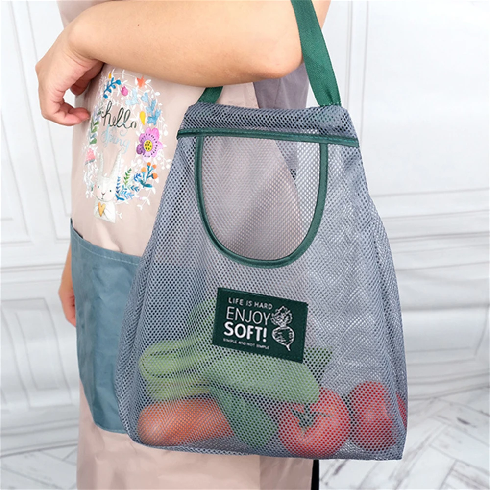 Storage Bag Kitchen Home Reusable Grocery Hanging Multi Purpose Portable Breathable