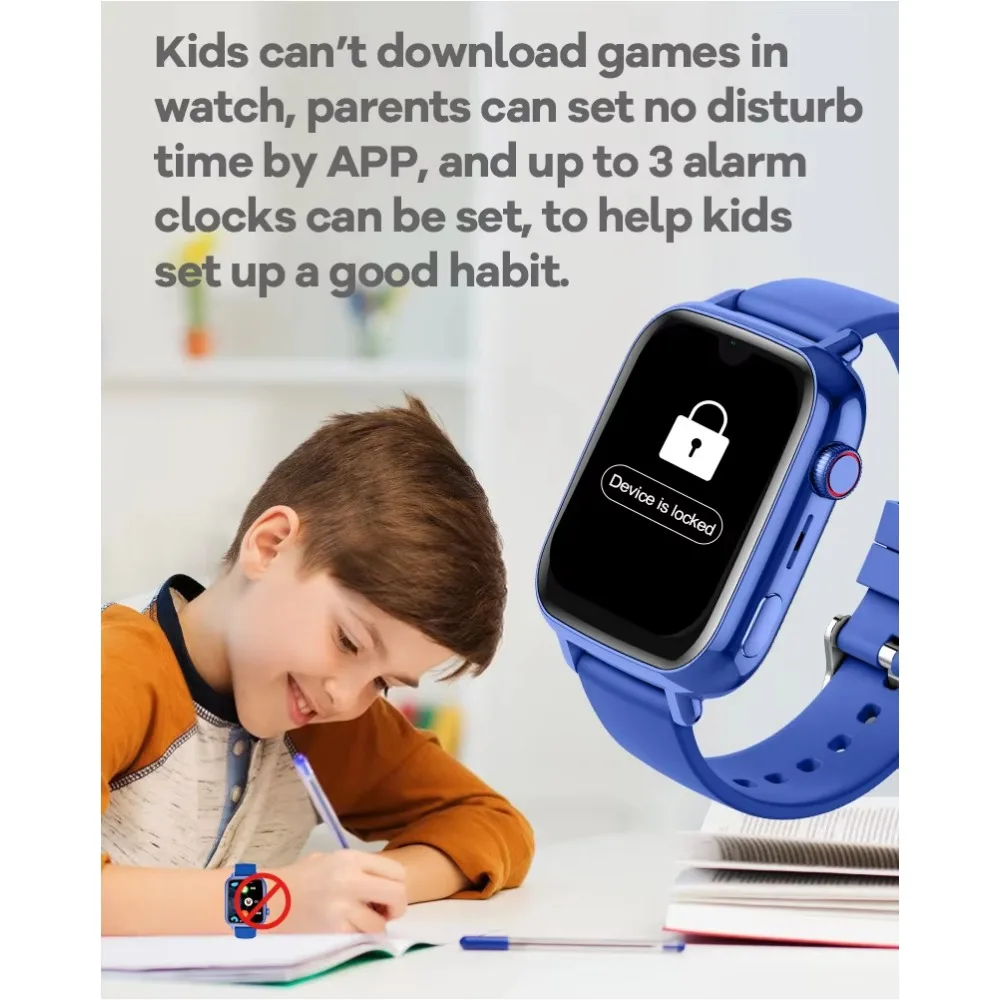 4G Smart Watch For Children Two Way Video Call GPS WiFi LBS Tracker 800mAh Battery Kids SmartWatch