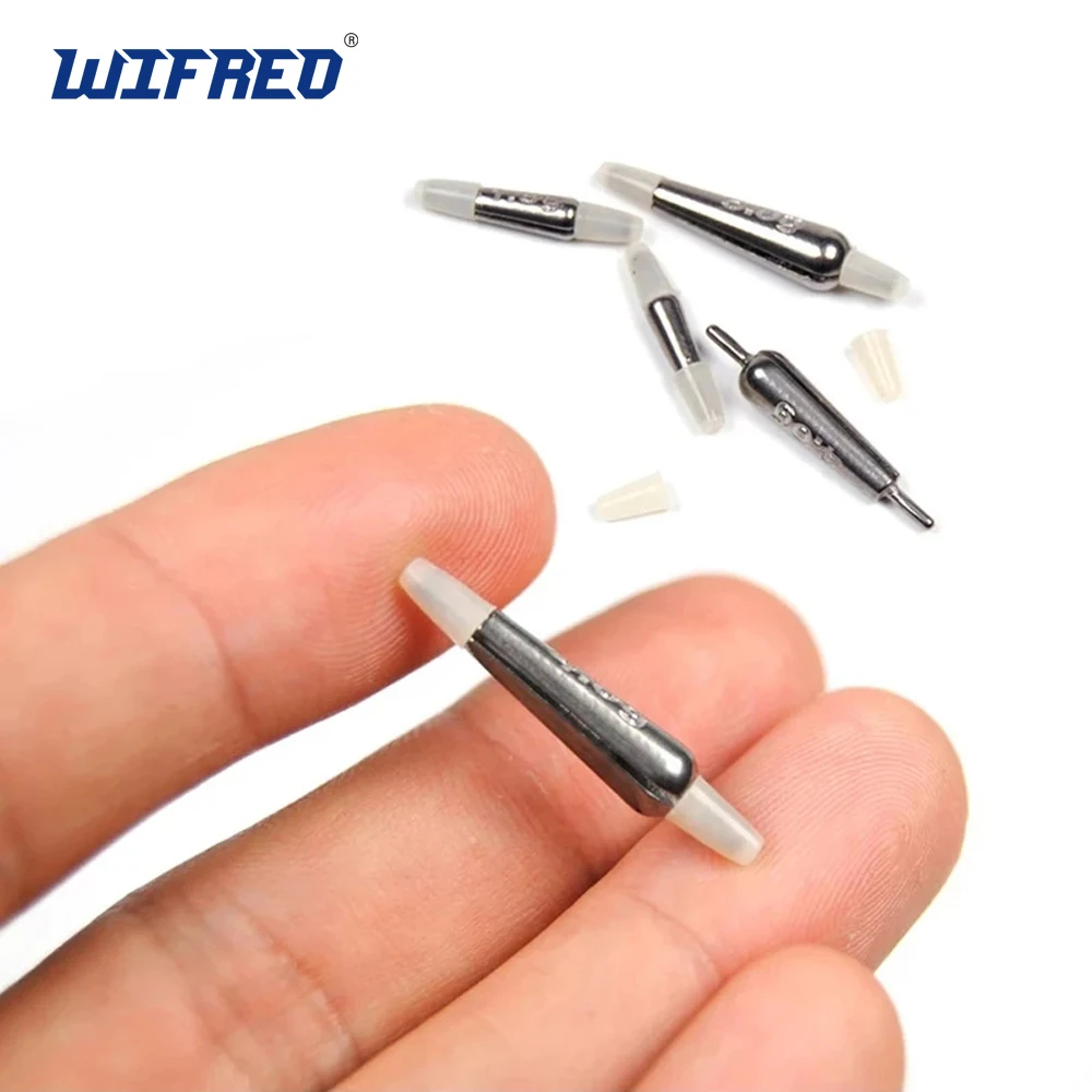 Wifreo 35/40PCS Grip Tungsten Rubber Tube Weight Sinker Exchangble