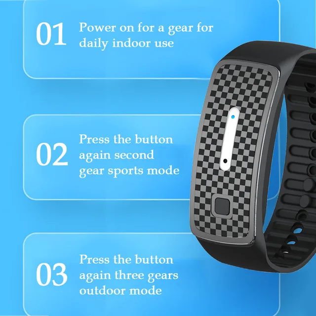 Pestreszkás Karkötő Sonic Rovarcsökkentő Csuklópánt Vízálló Újratölthető Hibavezérlő Rózsaszín - Image 2