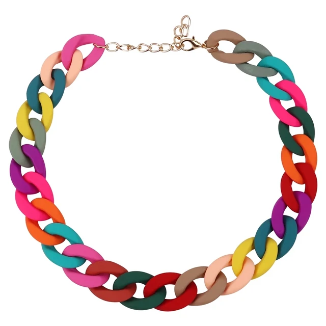Chunky Acrylic Chain Necklace 1