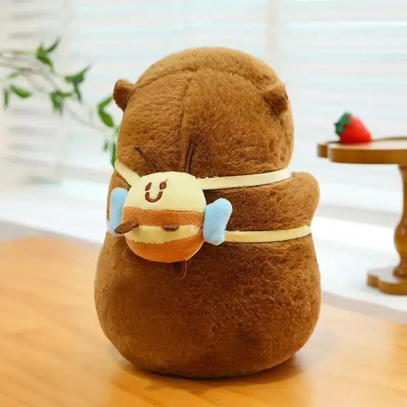Kawaii Transform Backpack Capybara Plush Doll Pillow Pentant Turtle Shell Oyster Bee Capybara Plush Toy Gift For Boys And Girls