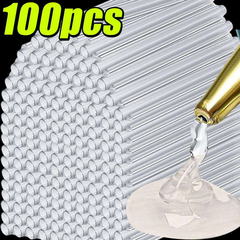 Adhesive Transparent Hot Melt Glue Sticks 1/100pcs for Electric Glue Gun DIY Craft Stick Repair Kit Tools