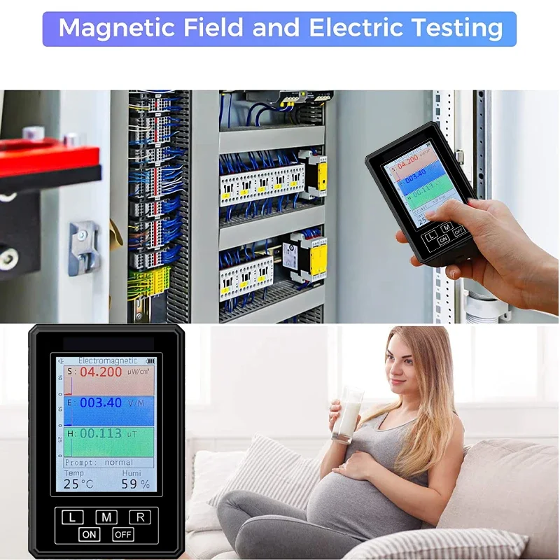 휴대용 XR-2 PRO EMF 방사선 측정기 휴대용 전자기장 감지기 선량계 및 모니터 - 소형 방사선 측정 도구