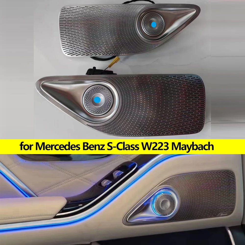 

LED Rear Door Rotary Treble Tweeter Speakers with Ambient Lights Ambient Lights for Mercedes Benz S-Class W223 Maybach