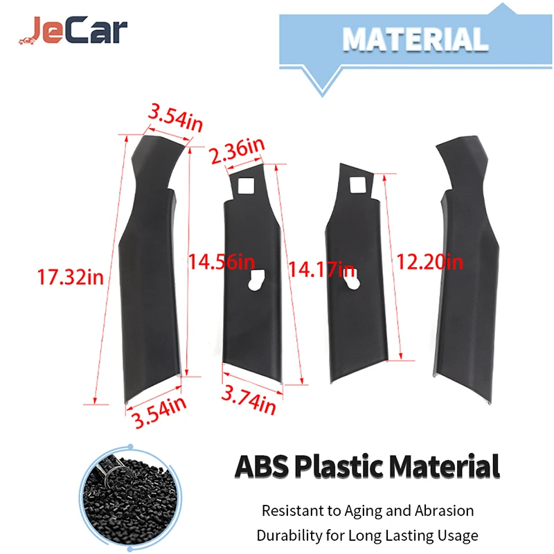 JeCar 자동차 안티 롤 바 보호 커버 포드 브롱코 2021 UP 2도어 버전 자동차 외부 ABS 액세서리