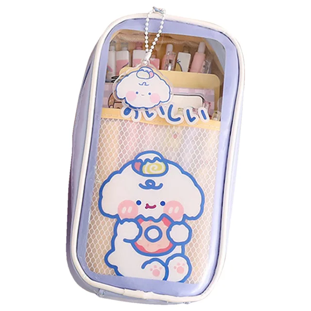 Rajzfilm Tasak Táska Tiszta Medve Tok Marker Többcélú Kozmetikai Átlátszó Helyhez Kötött