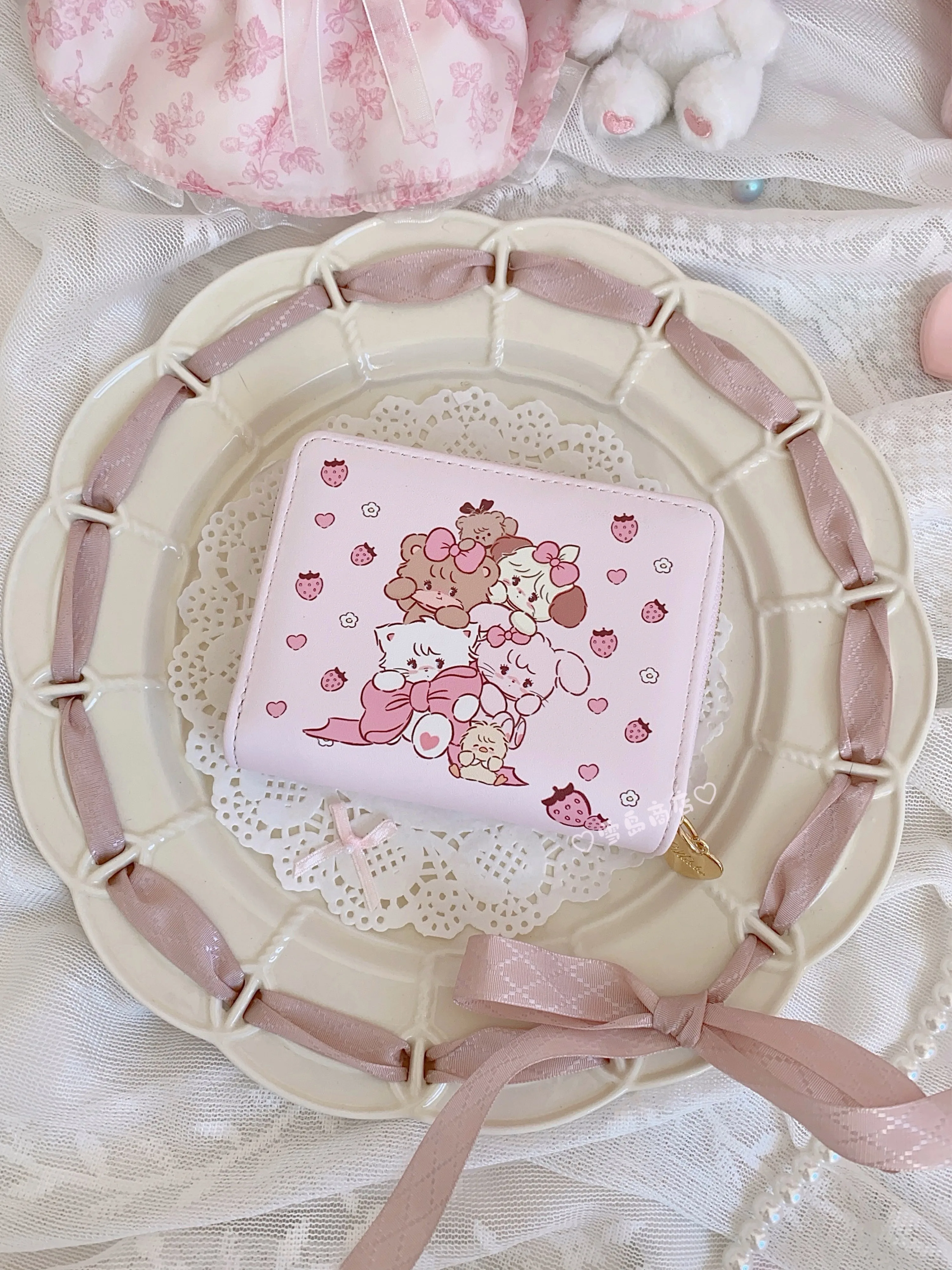 New Kawaii Mikko Wallet Cards Bag High-Capacity Zipper Wallet