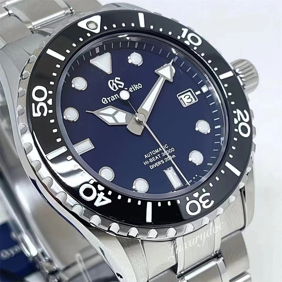 Joan: New Gs Seiko Luxury Watch Crown Blue Lion Grand Seiko Quartz Movement  Men's Watch High Quality Fashion Business Sports Wat - Quartz Wristwatches  - AliExpress