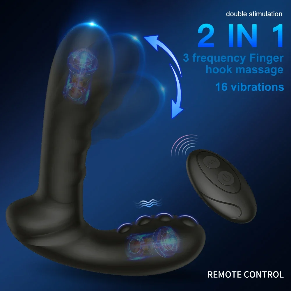 Massageador de Próstata Plug Anal Vibrador Massage Shock