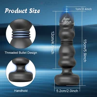 Stoßen Anal Plug Vibrator Anal Perlen Männlichen Prostata-massagegerät Teleskop Vibrierender Butt Plug Stimulator Sex Spielzeug für Frauen Männer 6