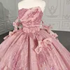 Quinceanera Dresses Ball Gown Flower Vestidos De 15 Años Pink beading Sequined DY9989 Lace Evening Party Dress 2022 Bar Mitzv 6