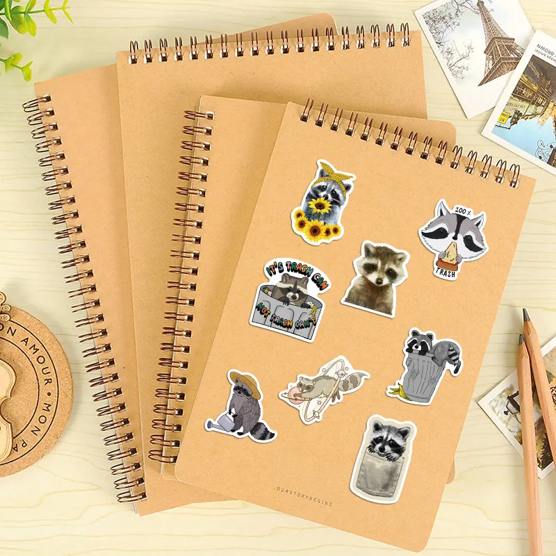 Sticker Children's Sticker Pack Little Raccoon Animal Cool Gadgets Graffiti  Aesthetic Notebook Laptop Classroom Cahiers Planner - AliExpress