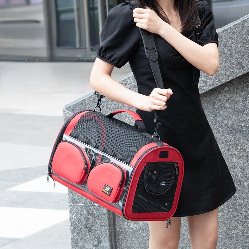 

Convenient Cat Carrie Visual Window Pet Backpack Three-dimensional Four-side Cat Cage Comfortable And Breathable Cats Supplies