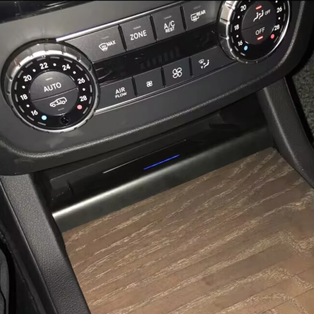 

Qi wireless charging pad For Mercedes Benz GLE Class Coupe W166 C292 GLS X166 GL ML phone charger mobile holder charge adapter