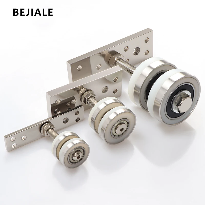 Folding Door Hardware Universal Lifting Wheel Wooden Door Pulley Accessories Sliding Door Sliding Rail Lifting Rail Complete Set