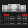 Stainless Steel Brushed Kitchen Sinks Handmade Single-slot Dish Washing Sink Built-in Dishwasher Household Kitchen Accessories y 6