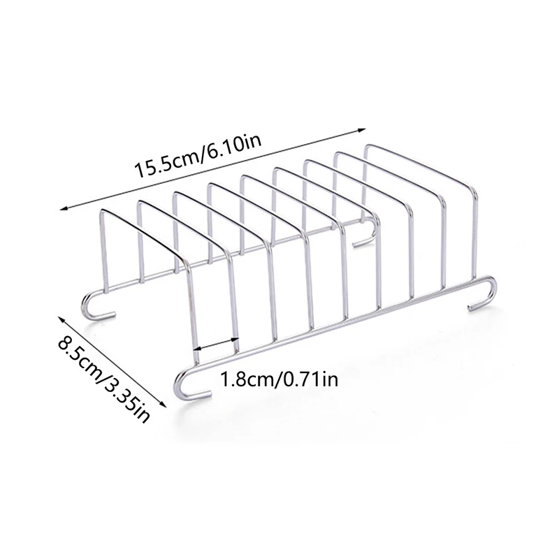 Universal Air Fryer Stackable Metal Grill and Skewer Rack
