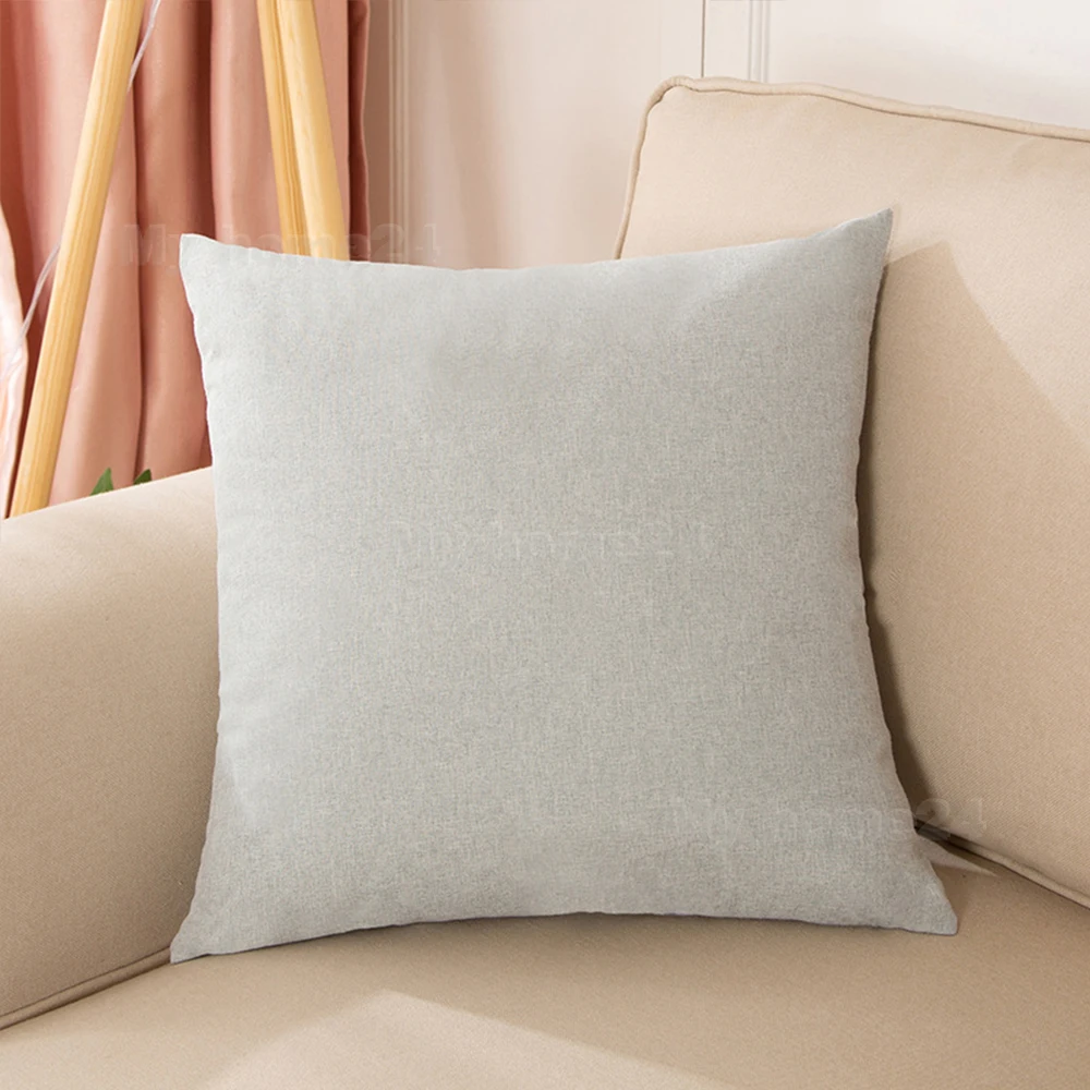 Universal 40*40 45*45 50*50 Kissenbezug Baumwolle Leinen Plain Kissenbezüge Dekorative Wohnzimmer Kissenbezüge für Sofa Home Auto – Detail 7