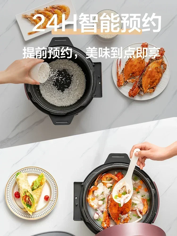 New electric pressure cooker 5 liters large capacity household multi-function intelligent high-pressure rice cooker 6