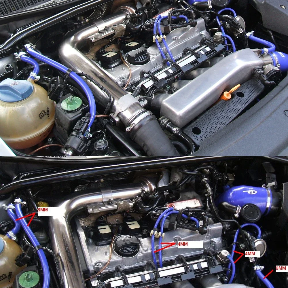 Car Vacuum Silicone Hose 1 Meter 2 Meters 3mm Thickness Universal Inner Diameter 3/5/4/6/8/10/12/14mm Racing Line Pipe Tube