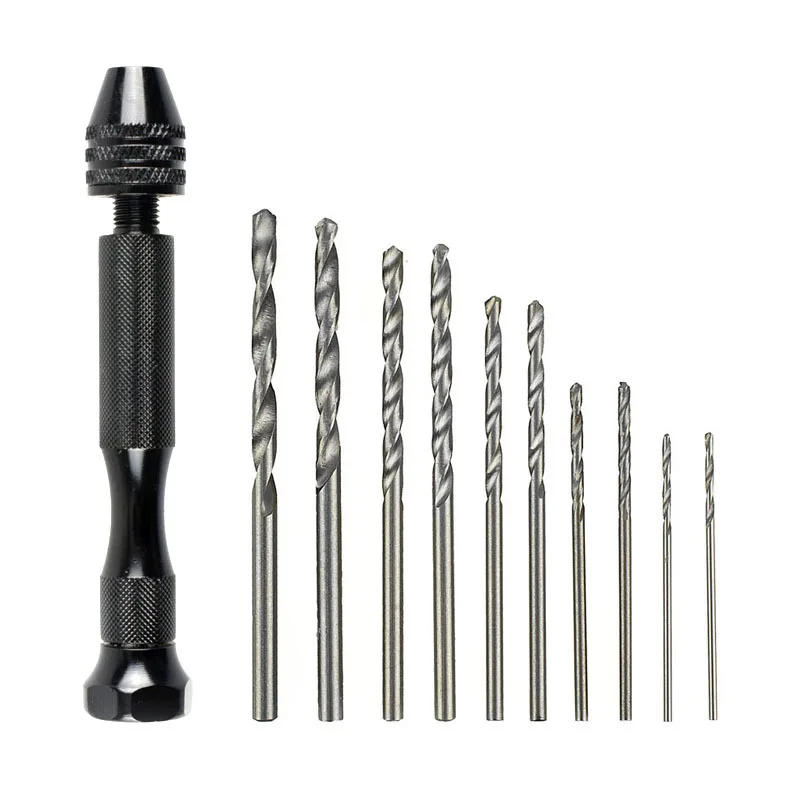 Micro Aluminum Hand Drill Aluminum Drill Bits Set Hand Drilling Tool Hand Drill Aliexpress