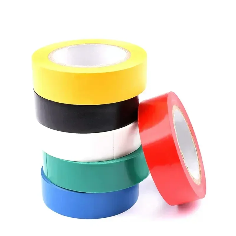 전기 테이프 와이어 절연 테이프, 접착 컬러 테이프, 고온 저항 PVC 테이프, 와이어 케이블용, 10/50/100 롤