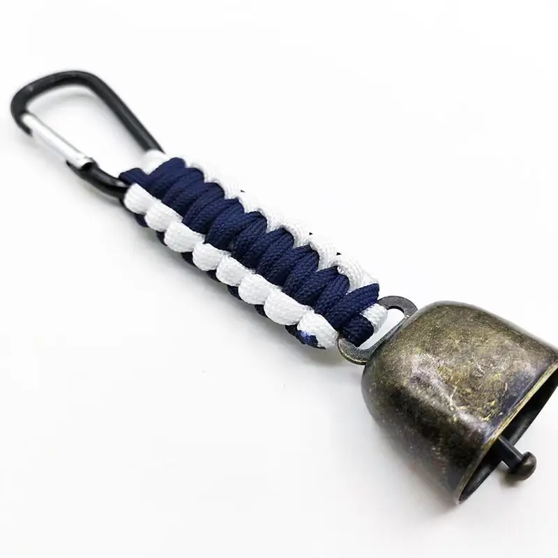 Camping Bear Bell Paracord Bear Bell Party Camping Atmosphere Decoration Wind Chime Backpack Tent Car Pendant Noise Bells Prevent Wild Animals