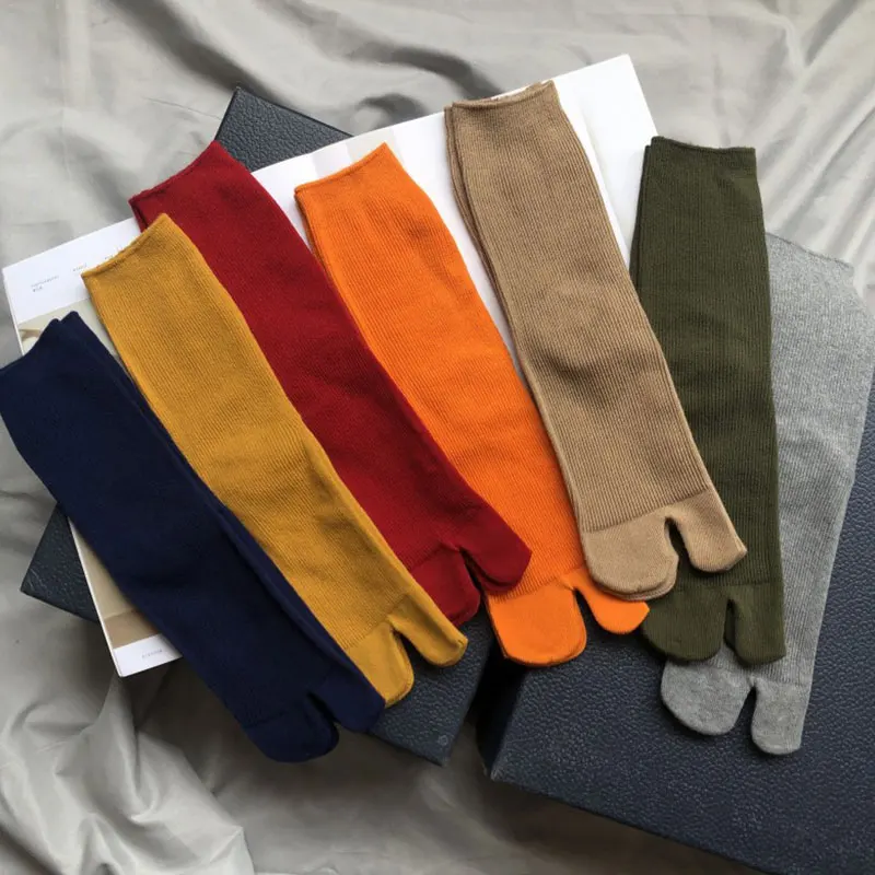 cotton socks solid socks breathable cotton socks tabi toe socks cotton solid socks solid color breathable cotton split toe socks