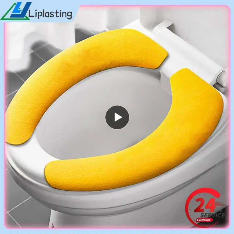 1 Pz Coprisedile Universale Per Wc Soft Wc Paste Toilet Sticky Seat Pad Lavabile Scaldino Per Bagno Coperchio Del Sedile Cuscino Solido