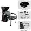 Shampoo chairs plastic Shampoo Bowl Sink Hair Salon Washing Chair Backwash Shampoo Unit chair 6