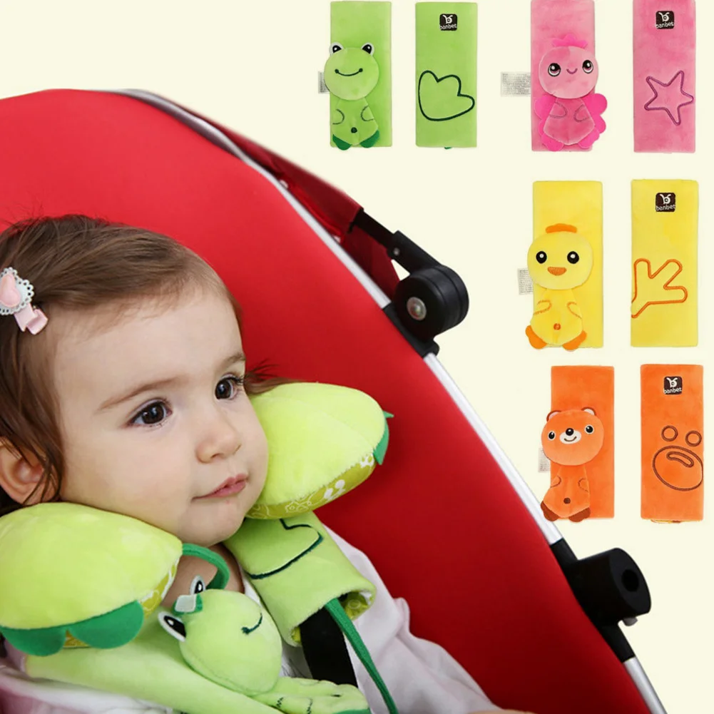 Seat Belt Covers Cartoon Car Seat Belt Cover Kids Baby Shoulder Pad Safety Strap Cushion Car Styling Seat Belt Shoulder Protector Harness Cushion Car Seat Belt Accessory