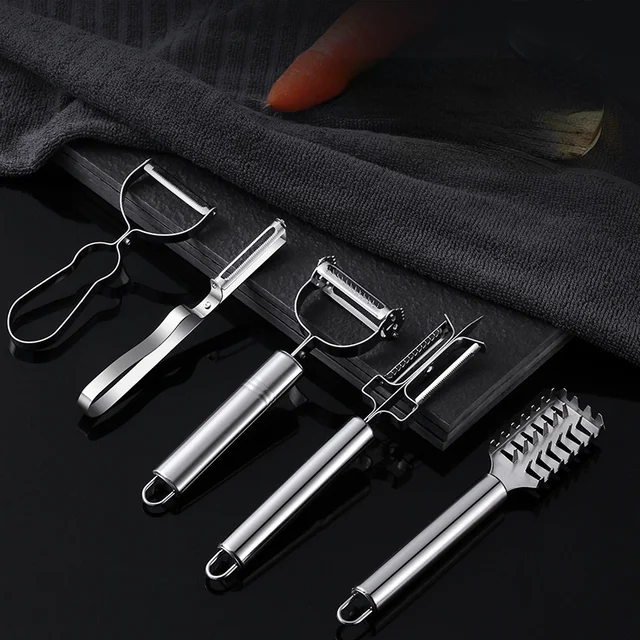 Rozsdamentes Acél Hámozó Kreatív Új, Kényelmes Heeler Planer Konyhai Eszközök Zöldségek És Gyümölcskaparás