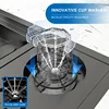 Hidden Cup Washer kitchen Sink Stainless Steel Small Single Slot Bar Washbasin Multifunctional With Cover Plate Dishwashing Pool 6