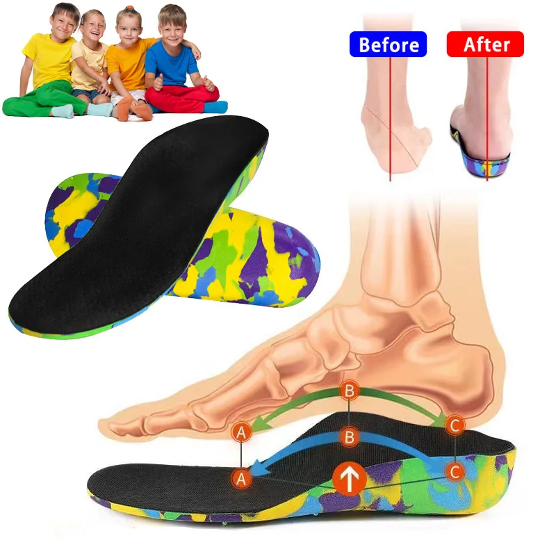 

Kids Children Orthotics Insoles for Flat Feet Arch Support Correction foot Care for Kid Orthopedic Insole Soles Shoes Inserts