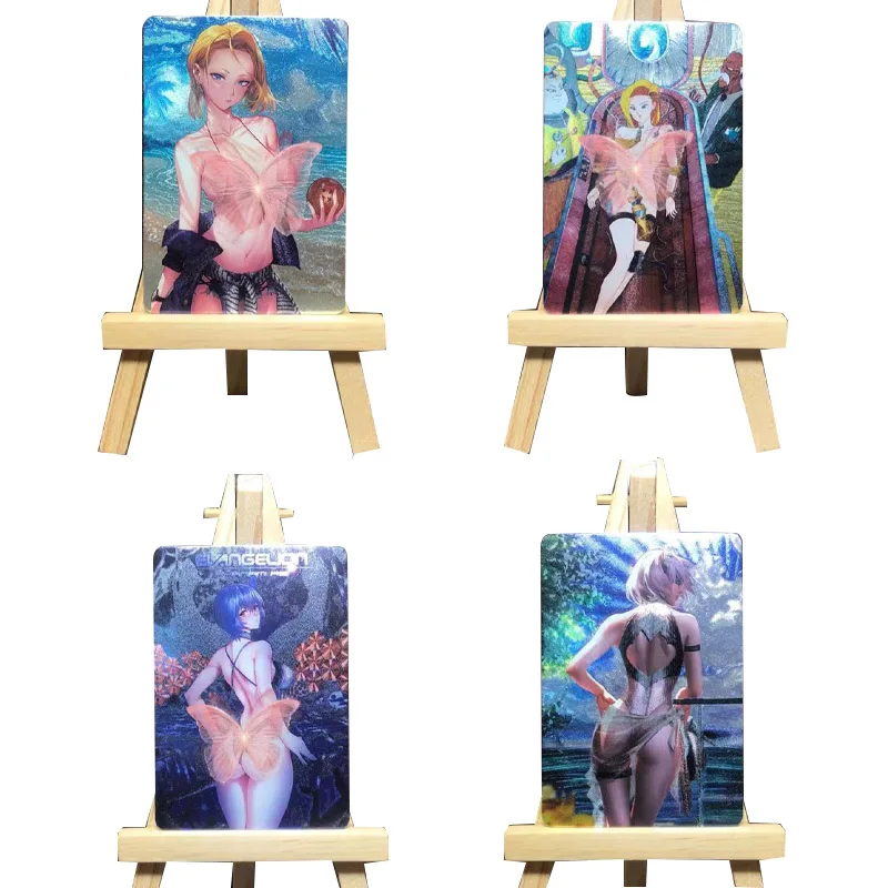 

Anime Android 18 Ayanami Rei Nami Diy Acg Sexy Thick Flash Collection Card Underwear Birthday Gift Anime Peripheral