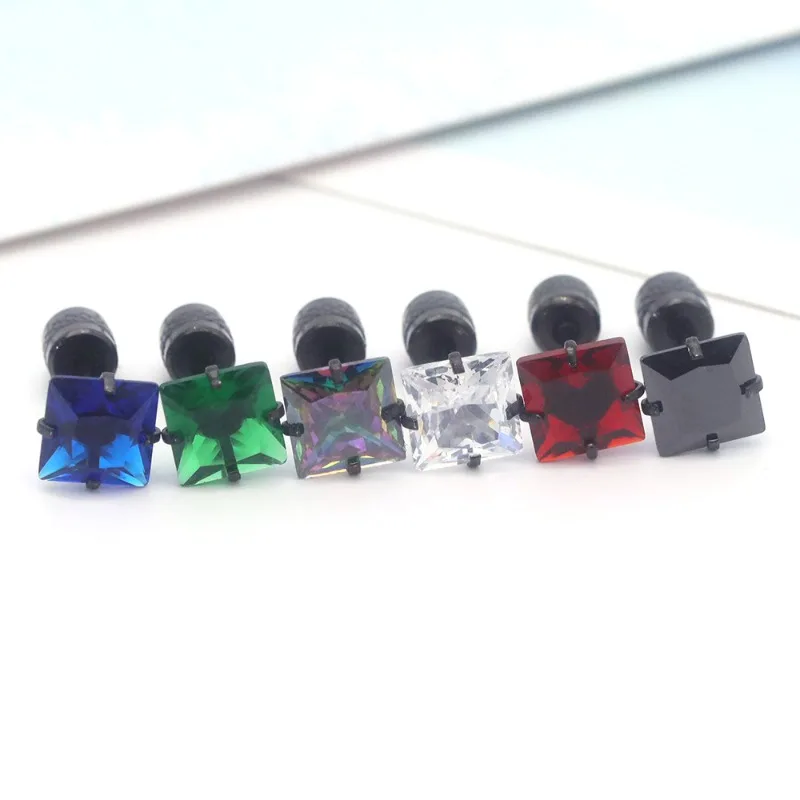 Piercing Acciaio Chirurgico Set 15 Orecchini In Acciaio Chirurgico - Cerchietti, Zirconi, Ipoallergenici Orecchini Finti Uomo - Foto 13