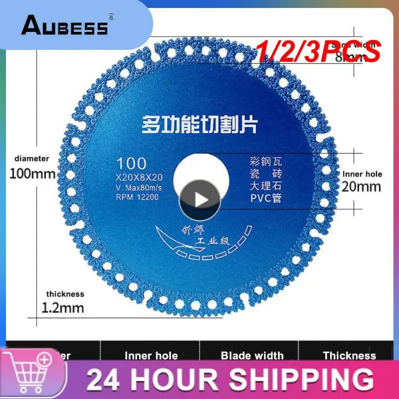 

1/2/3PCS Composite Multifunctional Cutting Saw Blade 100mm Ultra-thin Saw Blade Ceramic Tile Glass Cutting Disc For Angle