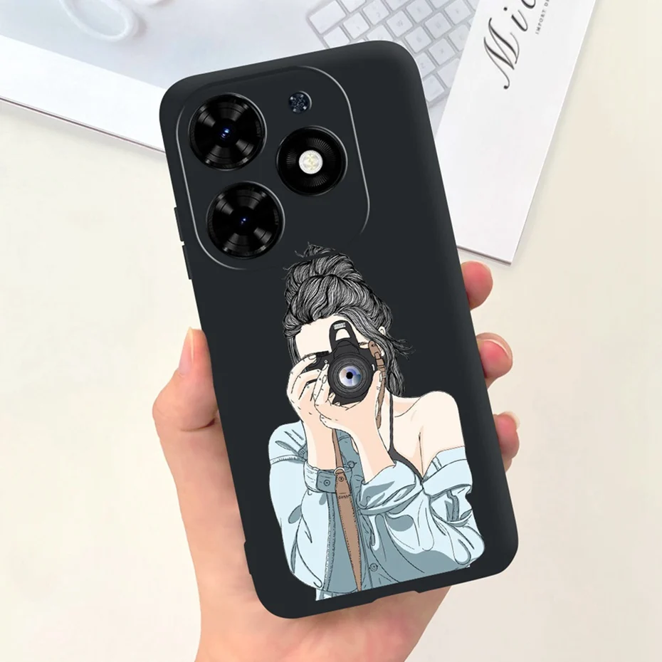 Sunflower Pattern Soft Silicone TPU Jelly Phone Case - Fashionable Protective Bumper Cover