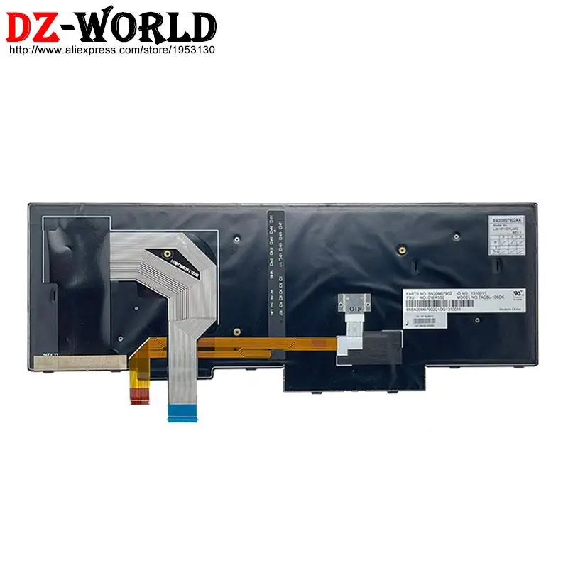 Teclado Retroiluminado para Laptop Lenovo Thinkpad T570 P51s T580 P52s sp dk Não Ser br ch Sss se hu é fr Ele Ndc Qwertz - Imagem 4